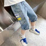 USAワッペン デニム ハーフパンツ | 子供服バナナ小僧 | 詳細画像10