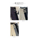 プリーツ切替 チェック柄 ワイドパンツ | 子供服バナナ小僧 | 詳細画像2