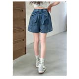 女の子 デニムショートパンツ リボン付き | 子供服バナナ小僧  | 詳細画像16 