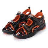 ブラックオレンジ | 【 アウトレット】キッズ サンダル | K's PLUS