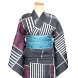 レディース 変り織 浴衣 単品 格子縞 | 京のおしゃれ屋 | 詳細画像1