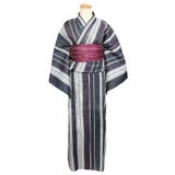 レディース 変り織 浴衣 単品 変り縞 | 京のおしゃれ屋 | 詳細画像2