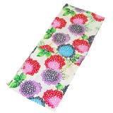 レディース 浴衣 単品 綿麻（03） ベージュ系 紫陽花 あじさい | 京のおしゃれ屋  | 詳細画像8 