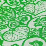 レディース 浴衣 単品 綿麻（07） ホワイト系 グリーン系 リーフ | 京のおしゃれ屋  | 詳細画像7 