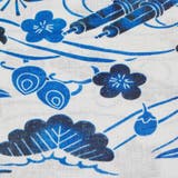 レディース 浴衣 単品 綿麻（12） ホワイト系 松 小槌 波 巻物 七宝 | 京のおしゃれ屋  | 詳細画像7 