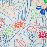 レディース 浴衣 単品 綿麻（13） ホワイト系 菊 萩 | 京のおしゃれ屋  | 詳細画像7 