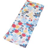 レディース 浴衣 単品 綿麻（15） ホワイト系 菊 牡丹 | 京のおしゃれ屋  | 詳細画像7 