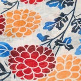 レディース 浴衣 単品 綿麻（15） ホワイト系 菊 牡丹 | 京のおしゃれ屋  | 詳細画像8 