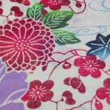 レディース 浴衣 単品 綿麻（17） クリーム系 ベージュ系 菊 牡丹 | 京のおしゃれ屋  | 詳細画像7 
