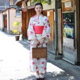 レディース 浴衣 単品 綿麻（19） ホワイト系 ベージュ系 百合 | 京のおしゃれ屋  | 詳細画像2 