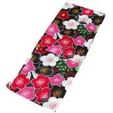 レディース 浴衣 単品 綿麻（20） ブラック系 梅 萩 | 京のおしゃれ屋  | 詳細画像9 