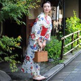 レディース 浴衣 単品 綿麻(22) ベージュ系 朝顔 あさがお | 京のおしゃれ屋 | 詳細画像2