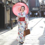 レディース 浴衣 単品 綿麻(22) ベージュ系 朝顔 あさがお | 京のおしゃれ屋 | 詳細画像4