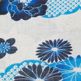 レディース 浴衣 単品 綿麻（29） ホワイト系 牡丹 菊 | 京のおしゃれ屋  | 詳細画像8 