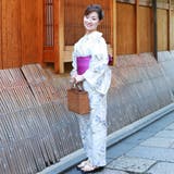 レディース 浴衣 単品 綿麻（30） ホワイト系 萩 すすき | 京のおしゃれ屋  | 詳細画像3 