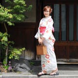 レディース 浴衣 単品 綿麻（32） ホワイト系 クリーム系 撫子 | 京のおしゃれ屋  | 詳細画像5 