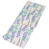 レディース 浴衣 単品 綿麻（33） ホワイト系 藤 ふじ | 京のおしゃれ屋  | 詳細画像7 