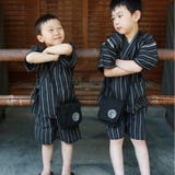 甚平 キッズ 子供 男児 綿麻 しじら織り | 京のおしゃれ屋 | 詳細画像11 