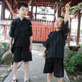 甚平 キッズ 子供 男児 綿麻 しじら織り | 京のおしゃれ屋 | 詳細画像12 