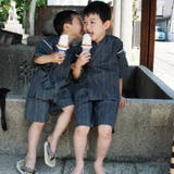 甚平 キッズ 子供 男児 綿麻 しじら織り | 京のおしゃれ屋 | 詳細画像4 