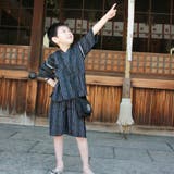 甚平 キッズ 子供 男児 綿麻 しじら織り | 京のおしゃれ屋 | 詳細画像8 