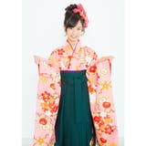 二尺袖着物 京都「花ひめ」 ２点セット 鹿の子赤 ジュニア 伊達衿付 | 京のおしゃれ屋  | 詳細画像2 