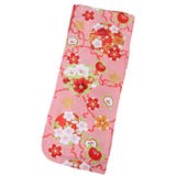 二尺袖着物 京都「花ひめ」 ２点セット 鹿の子赤 ジュニア 伊達衿付 | 京のおしゃれ屋  | 詳細画像6 