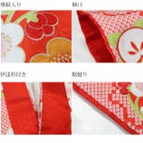 二尺袖着物 京都「花ひめ」 ２点セット 鹿の子赤 ジュニア 伊達衿付 | 京のおしゃれ屋  | 詳細画像7 
