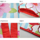 二尺袖着物 京都「花ひめ」 ２点セット 縞雪輪青 ジュニア 伊達衿付 | 京のおしゃれ屋  | 詳細画像7 