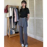 ウエストシャーリング リボン クロップド Tシャツ | SHOPLIST OUTLET | 詳細画像8