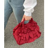 レッド | フリル ハンドバッグ | SHOPLIST OUTLET