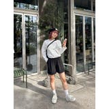 英字プリント リブニット ロング Tシャツ | SHOPLIST OUTLET | 詳細画像4