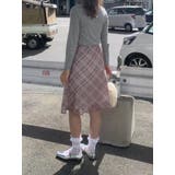 ミドル丈 チェックスカート | SHOPLIST OUTLET | 詳細画像3