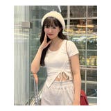 サイド シャーリング クロップド丈 トップス 半袖 | SHOPLIST OUTLET | 詳細画像9
