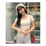 サイド シャーリング クロップド丈 トップス 半袖 | SHOPLIST OUTLET | 詳細画像10