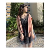 チュール ティアード ミニ丈 キャミワンピース | SHOPLIST OUTLET | 詳細画像4