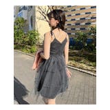 チュール ティアード ミニ丈 キャミワンピース | SHOPLIST OUTLET | 詳細画像5
