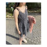 チュール ティアード ミニ丈 キャミワンピース | SHOPLIST OUTLET | 詳細画像9