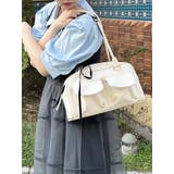 ホワイト | ダブルポケット ボストンバッグ | SHOPLIST OUTLET