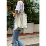 ワンポイント ストライプ トートバッグ | SHOPLIST OUTLET | 詳細画像1