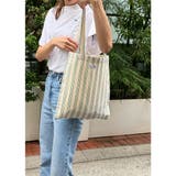 ワンポイント ストライプ トートバッグ | SHOPLIST OUTLET | 詳細画像2