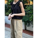 ブラック | バックリボン フリル スリーブ ブラウス | SHOPLIST OUTLET
