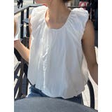 ホワイト | バックリボン フリル スリーブ ブラウス | SHOPLIST OUTLET