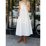 ホワイト | ウエストギャザー ワンピース | SHOPLIST OUTLET