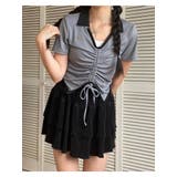 ウエストシャーリング クロップド ニットT | SHOPLIST OUTLET | 詳細画像3