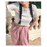 リボン バレエコア クロップド Tシャツ | SHOPLIST OUTLET | 詳細画像1