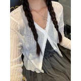 ホワイト | 薄手 シアー カーディガン | SHOPLIST OUTLET