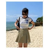 タイト クロップド サッカーTシャツ | SHOPLIST OUTLET | 詳細画像7