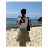 タイト クロップド サッカーTシャツ | SHOPLIST OUTLET | 詳細画像4
