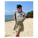 タイト クロップド サッカーTシャツ | SHOPLIST OUTLET | 詳細画像3